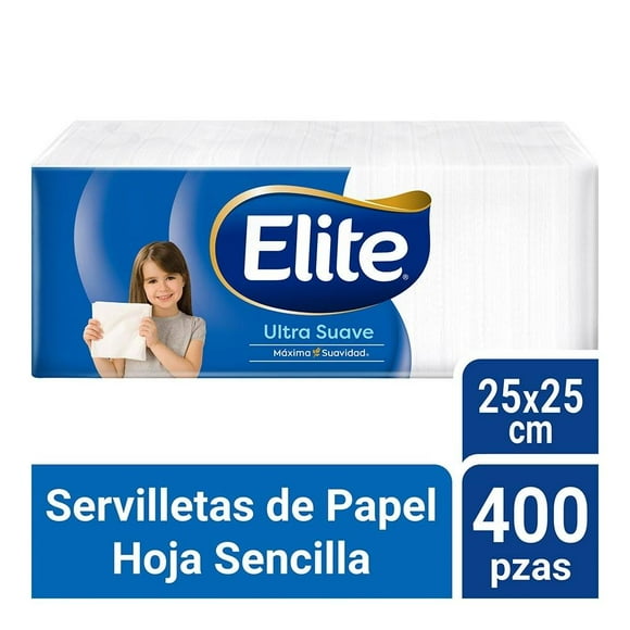 Servilletas Elite Máxima Suavidad ultra 400 pzas