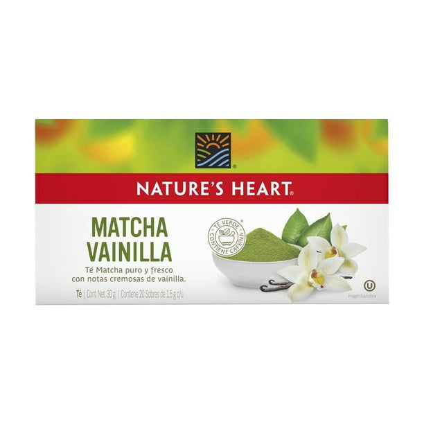 inteligente intimidad Inscribirse Té matcha Nature's Heart vainilla 20 sobres de 1.5 g c/u | Walmart