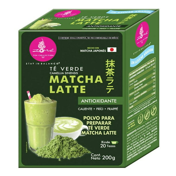 Polvo para preparar té verde Zoma Tea Collection matcha latte 200