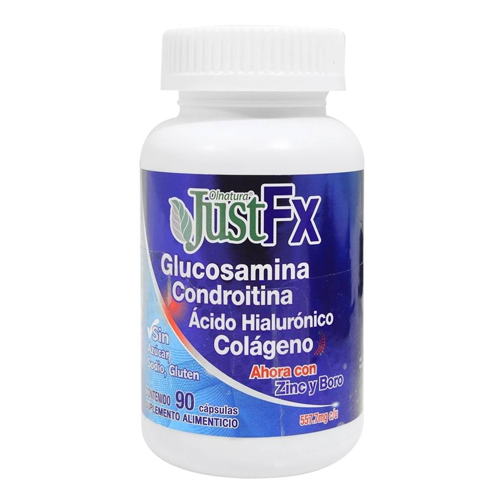 JustFx 120 Cápsulas de Glucosamina Condroitina + Colágeno y Zinc – Olnatura  Just