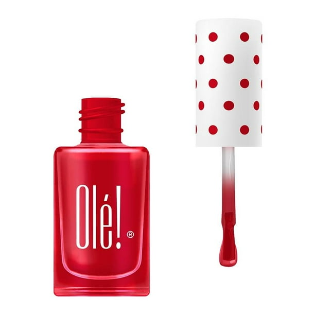 Esmalte para uñas Olé! rojo satinado 15 ml | Walmart