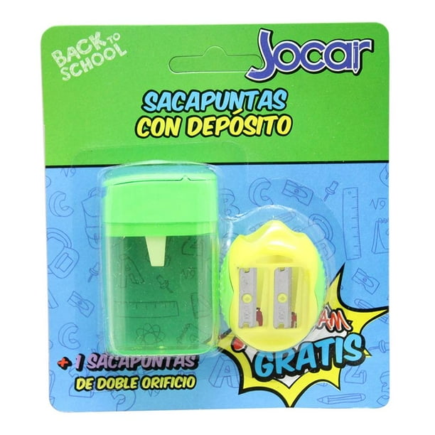  Paquete de 2 sacapuntas, con depósito : Productos de