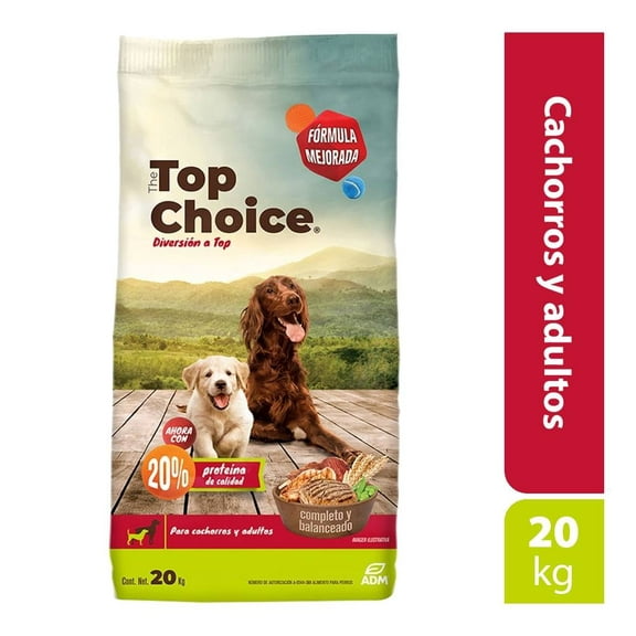 Alimento para Perro The Top Choice Cachorro y Adulto 20 Kg