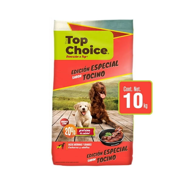 Alimento para Perro Top Choice Edición Especial Tocino 10 Kg | Walmart