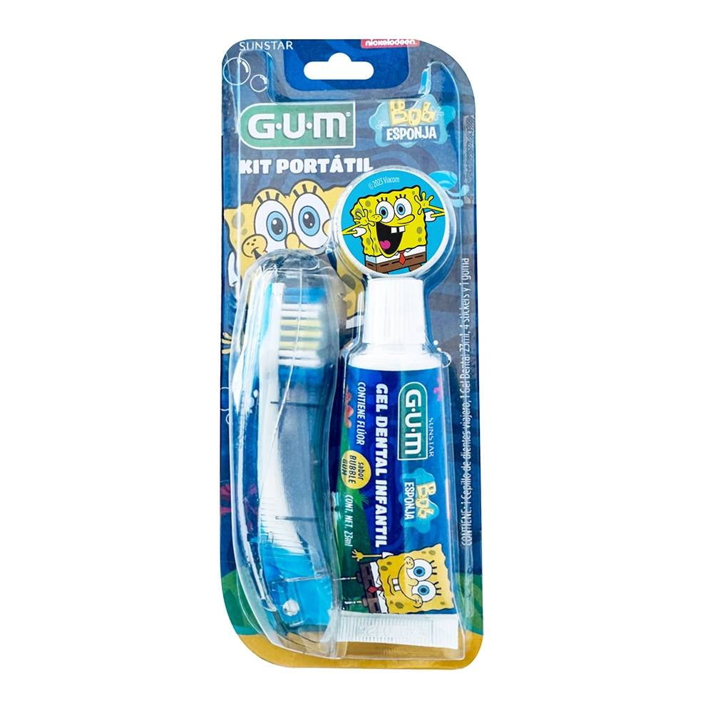 GUM Kit Viajero: Cepillo portátil Avengers para niños + pasta dental 20grs  - Farmacia Zentner