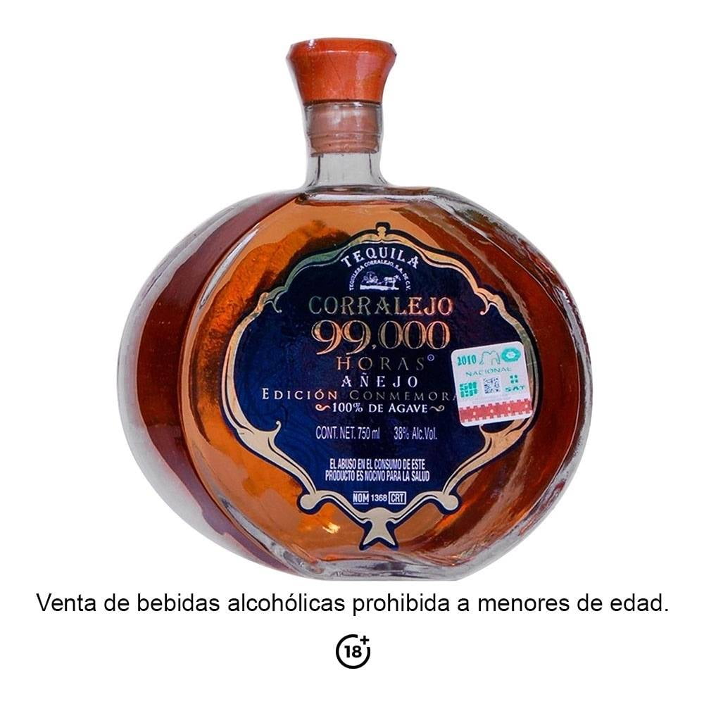 000 Tequila 750 línea Horas añejo | Corralejo Bodega en ml 99 Aurrera