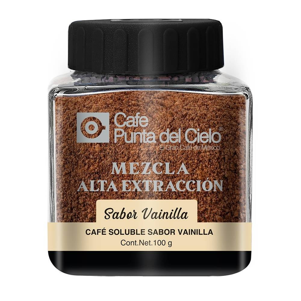 Café soluble Punta del Cielo mezcla alta extracción sabor vainilla 100 ...