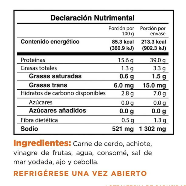 Cochinita pibil Avilés Sinaloa 250 g | Walmart