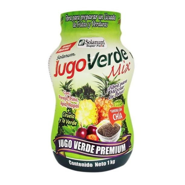 Jugo verde Solanum mix con chía 1 kg