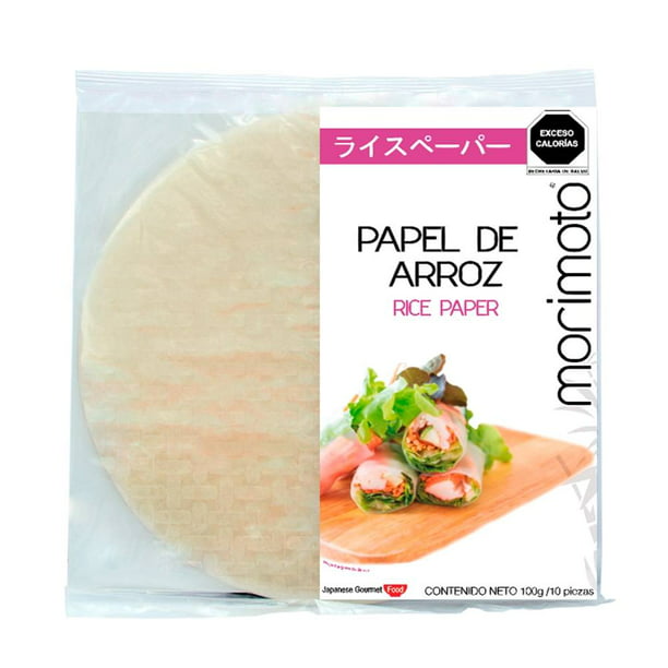 Papel arroz Morimoto 1 paquete con 10 pzas