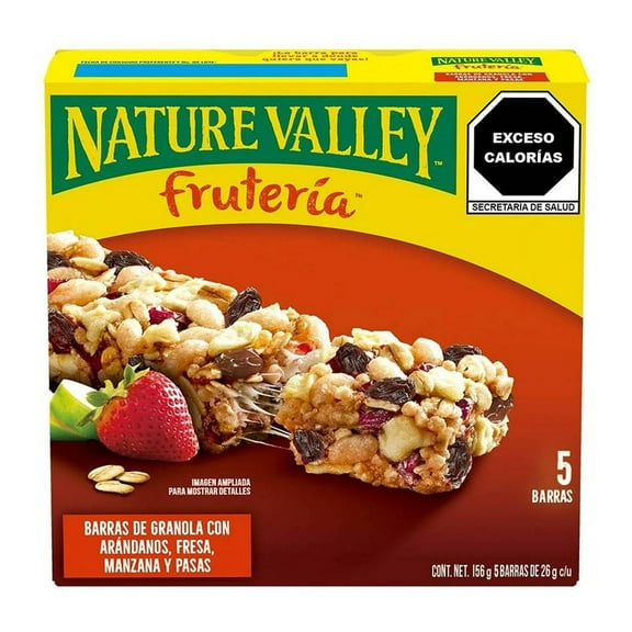 Barras de granola Nature Valley frutería 5 pzs