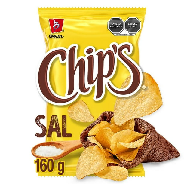 Papas fritas Barcel Chip's Sal de Mar 160g