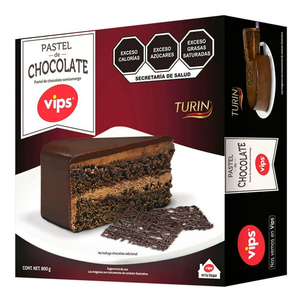 Pastel de chocolate Vips Turín semiamargo 800 g | Walmart