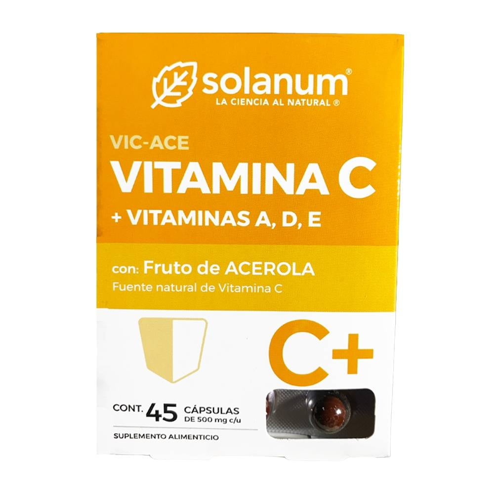 Suplemento Alimenticio Solanum Vitaminas C A D Y E Capsulas De