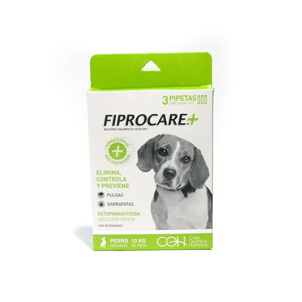 Pipetas y garrapatas Fibrocare Antipulgas t garrapatas para perros medianos de hasta 10 3 pzas | Walmart