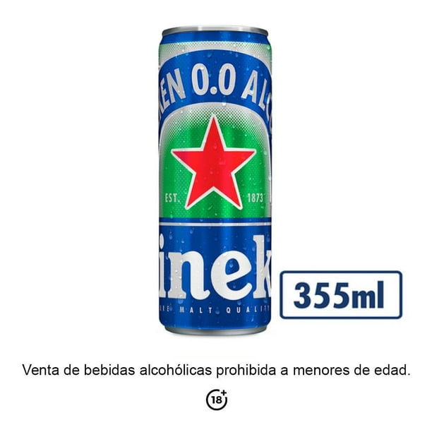 Cerveza Heineken sin alcohol 355 ml