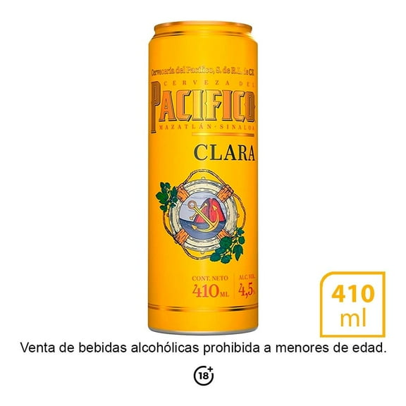 Cerveza Pacifico Clara 410 ml