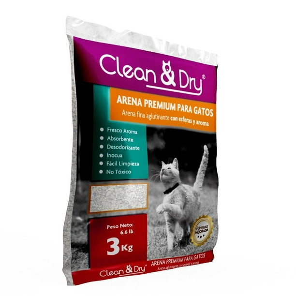 Arena para Gato Clean & Dry con Aroma 5kg - Jüsto Súper a Domicilio