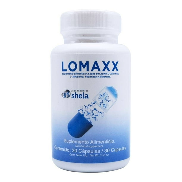 Suplemento alimenticio Lomaxx Shela 15 g 30 cápsulas