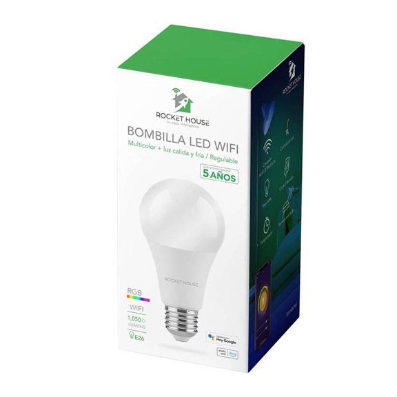 Foco LED Inteligente Rocket House RGB