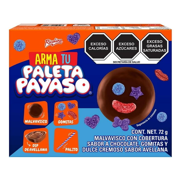 Arma tu paleta payaso Ricolino kit 72 g