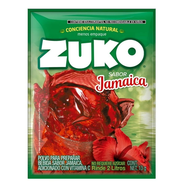 Bebida en polvo Zuko sabor jamaica 13 g