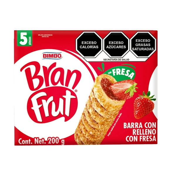 Barras Bimbo Bran Frut con relleno de fresa 200 g