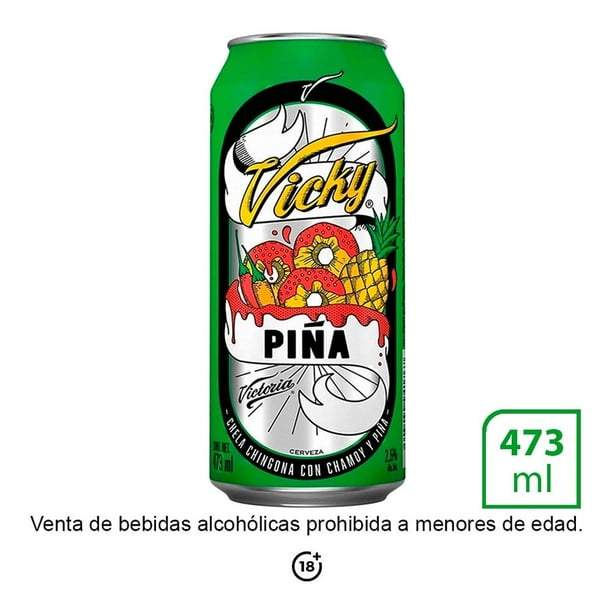 Cerveza mezclada Victoria Vicky Piña  473 ml