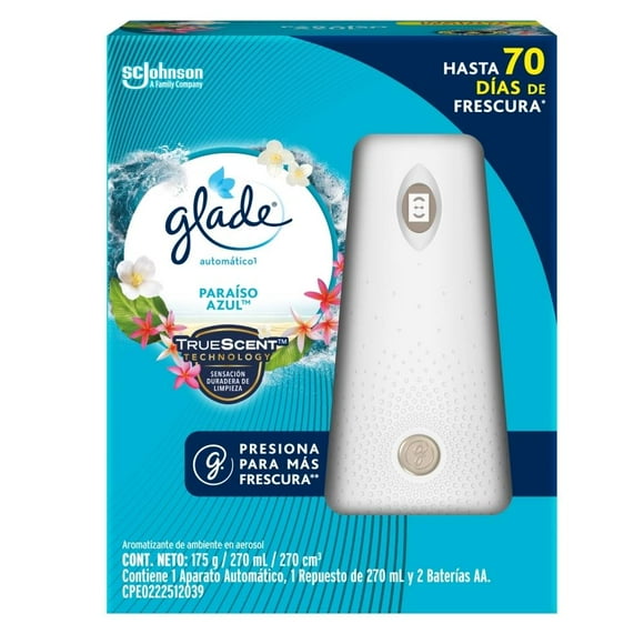 Disufor automático Glade paraíso azul 270 ml