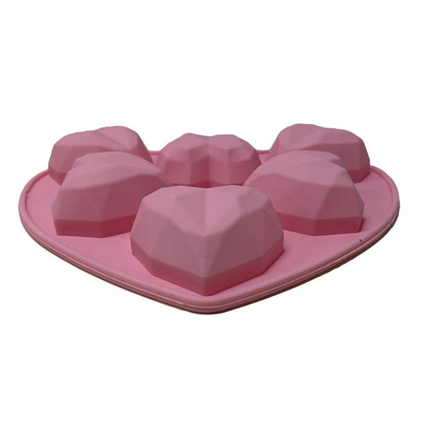 Molde Mainstays De Silicón En Forma De Corazón Diamante Rosa Walmart 6205