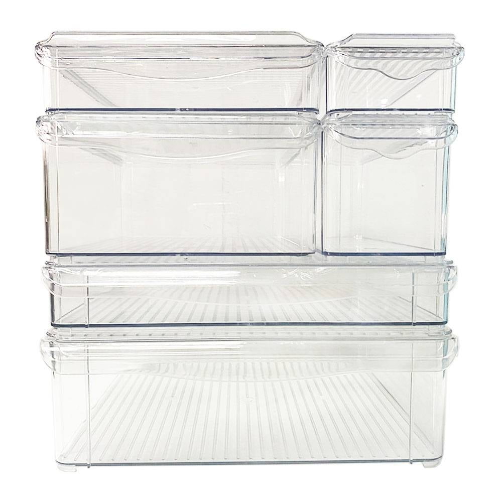 Cajas Organizadora para Refrigerador Mainstays 6 Piezas de