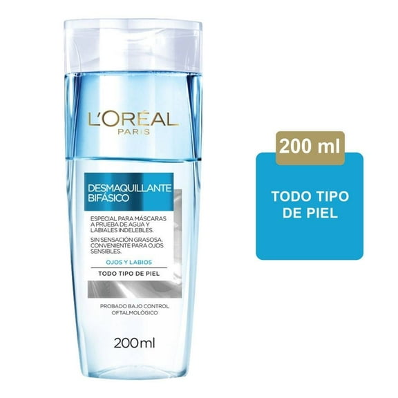 Desmaquillante bifásico L'Oréal Dermo Expertise para todo tipo de piel 200 ml