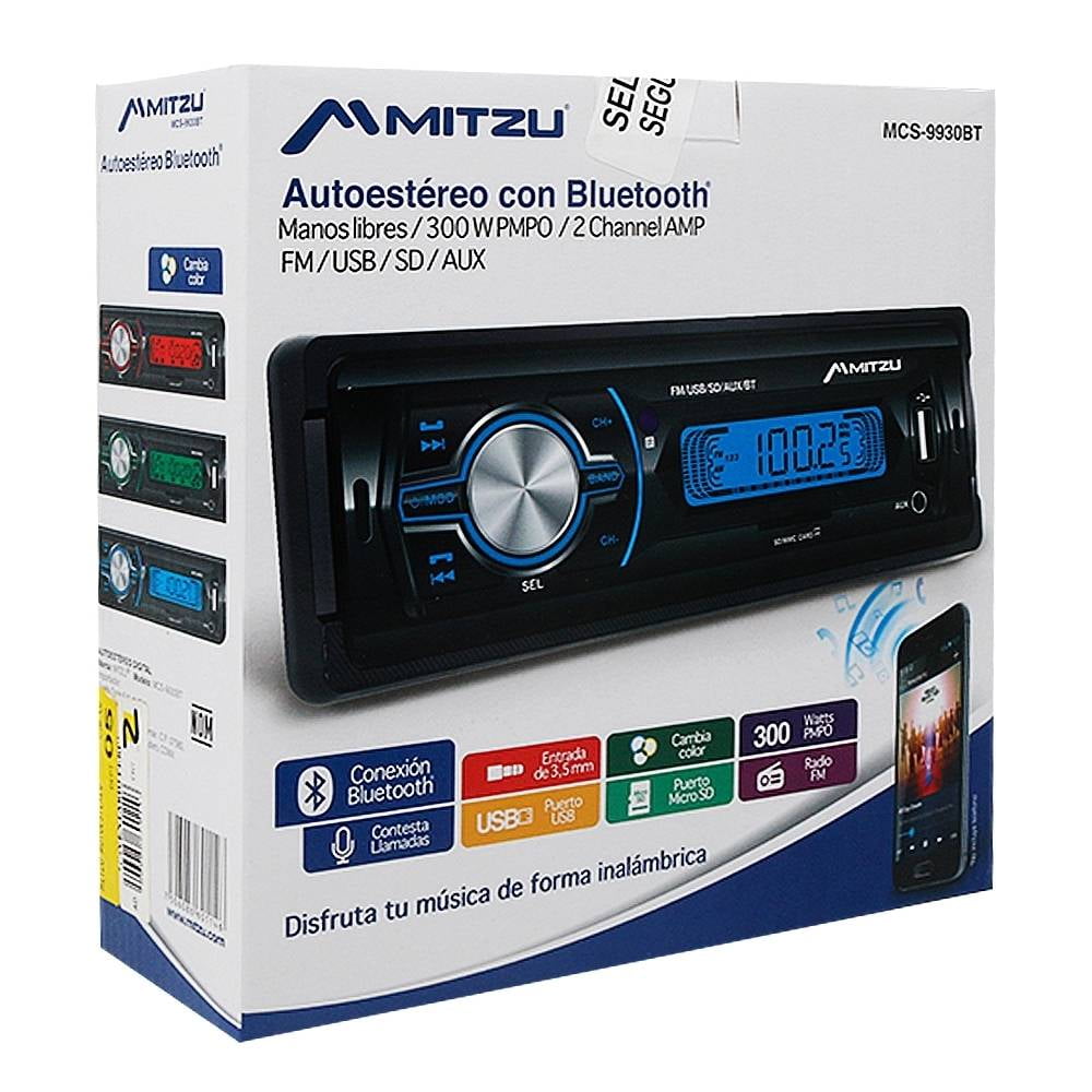 Auto Radio 1 Din Mp3 Bluetooth Doble Usb Sd Desmontable Control – Tienda de  entretenimiento, electrónica y moda