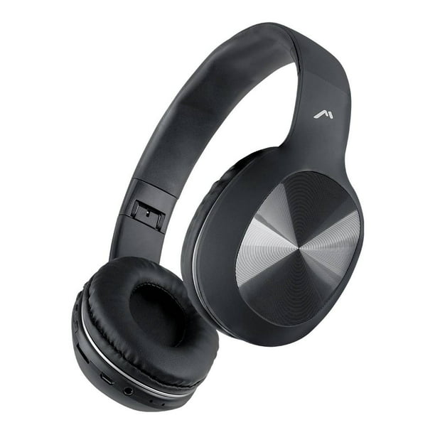 Mitzu® Audífonos inalámbricos de diadema Bluetooth antiruido, negro
