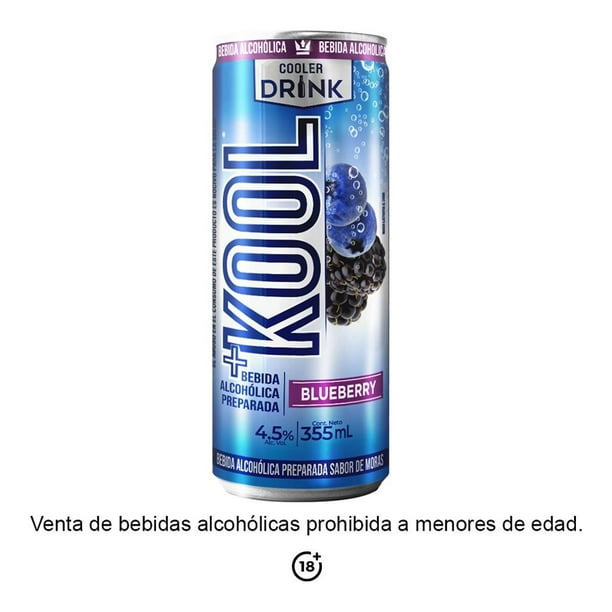 Bebida alcohólica preparada Kool blueberry 355ml