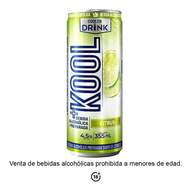 Bebida alcohólica preparada Kool citrus 355ml