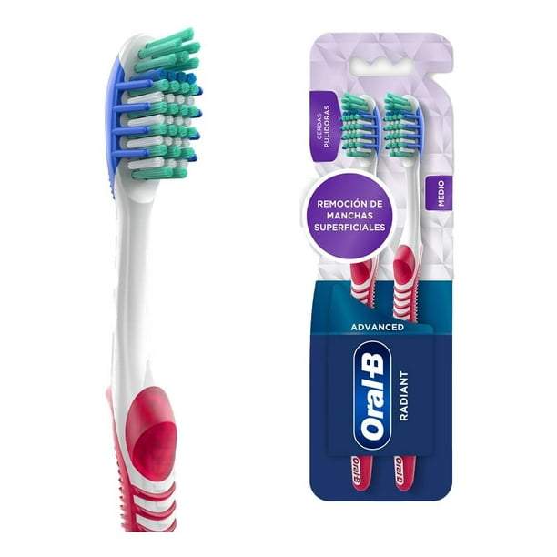 Cepillo dental Oral-B Advanced Radiant medio 2 pzas