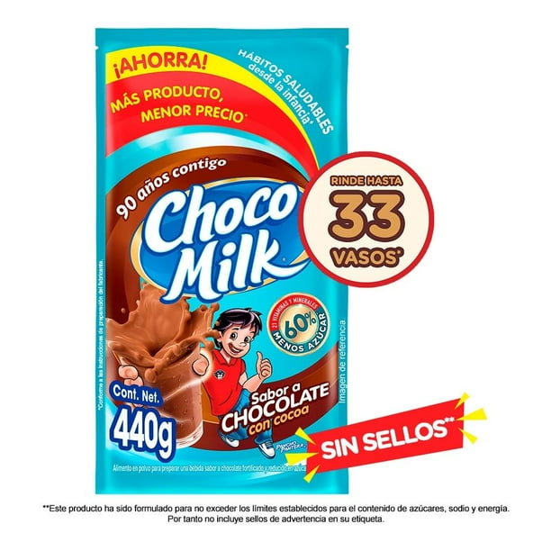 Chocolate en polvo Choco Milk 60% menos azúcar 440 g