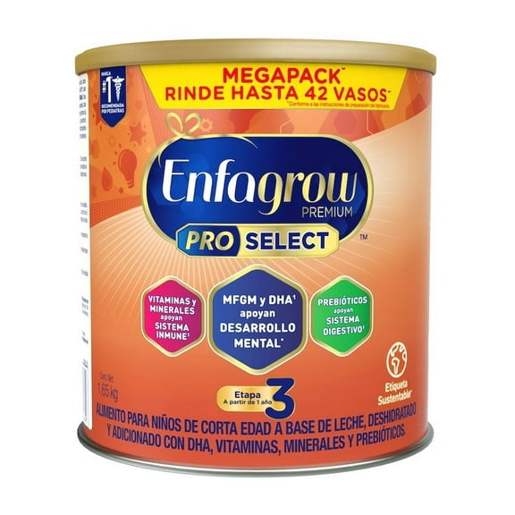 Alimento para niños de corta edad Enfagrow Premium Pro Select etapa 3 a partir de 1 año 1.65 kg