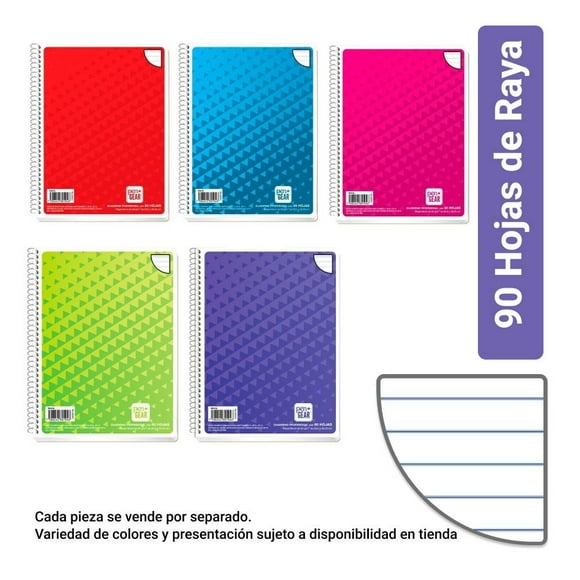 Cuaderno Profesional Pen+Gear Raya 90 Hojas Varios Modelos 1 pza