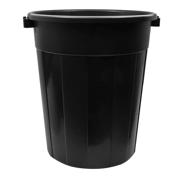 MIBRICOTIENDA cubo basura bin negro 100 litros plastico con tapa pamex