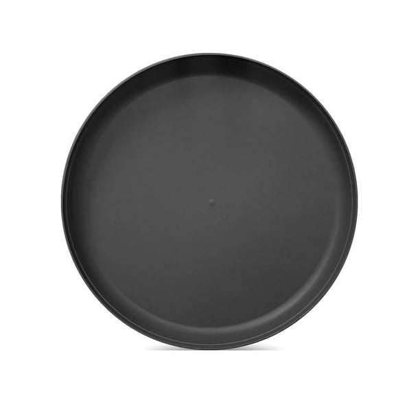 Platos de plástico Negro 26 cm Premium - 500 unidades - Platos de