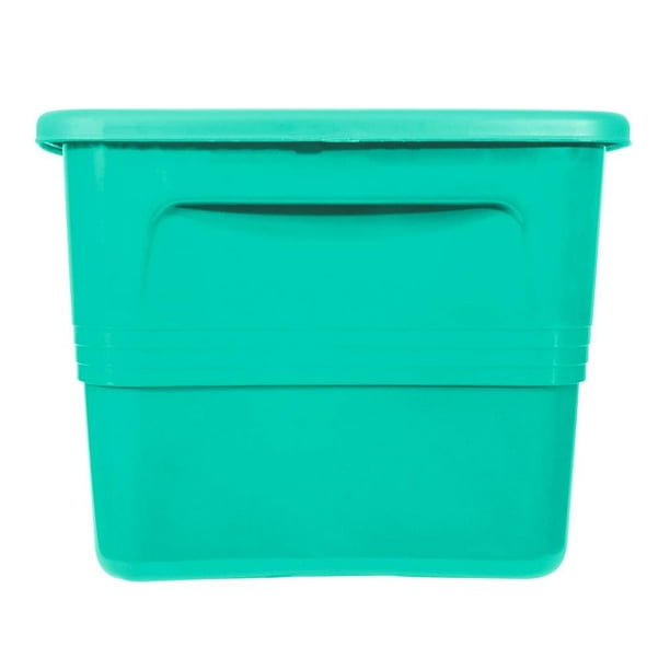 Caja Organizadora Plastic Trends Azul Atlanta con Tapa 38 L