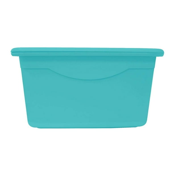 Caja Plastictrends Miami Plástico 19 Litros con Tapa Azul