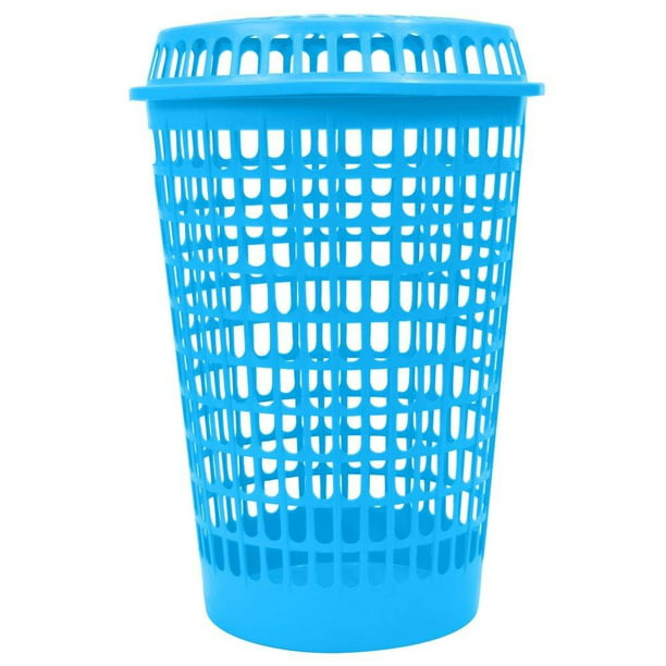 Espectacular Trampolín Imperativo Cesta para Ropa Plastic Trends Azul con Tapa Iris 55 L | Walmart