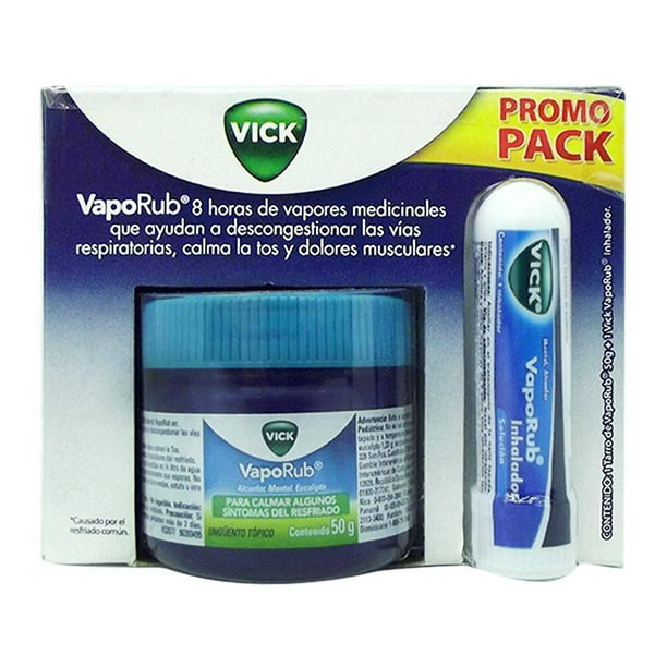 Ungüento Vick VapoRub para calmar algunos síntomas del resfriado 50 g