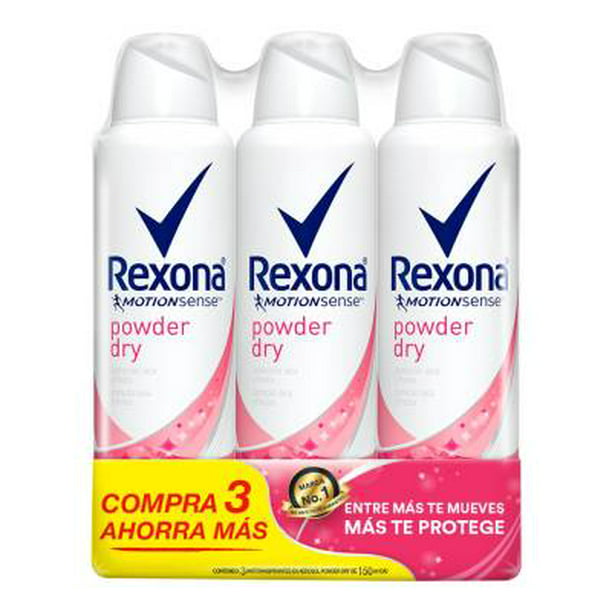 Farmacias del Ahorro, Antitranspirante Rexona Women Powder Dry en Aerosol  para Mujer 150 ml