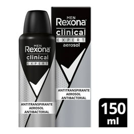 Desodorante Rexona Clinical Men Clean Aerosol 91g/150ml - Farmácias Unipreço