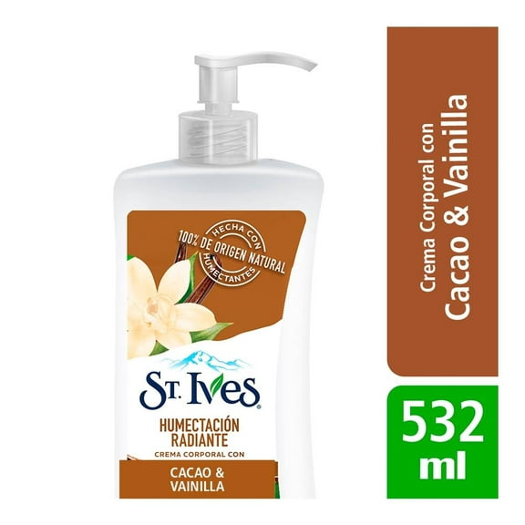 Crema corporal St. Ives cacao y vainilla 532 ml