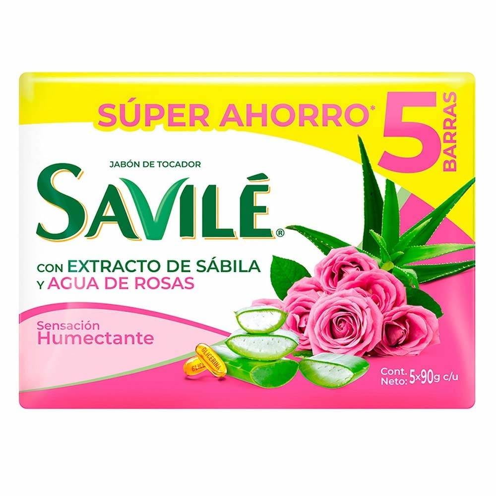 Jabón De Tocador Savilé Agua De Rosas 5 Barras 90 G Walmart 2613